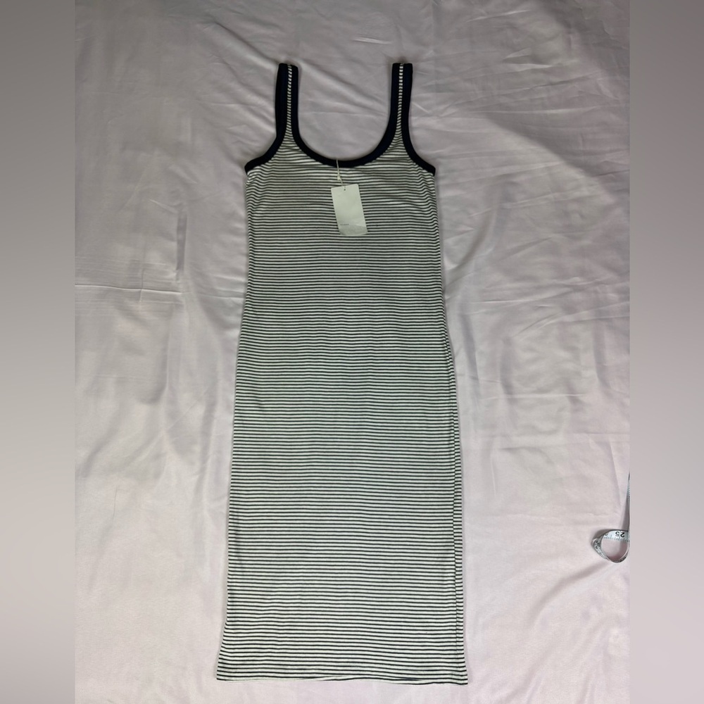 Zara Blue and White Striped Tank - Picture 6 of 10